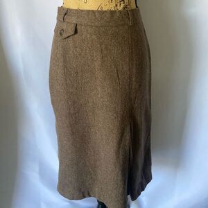 MARSALA Fashion Wool 65% Wool A-line Skirt